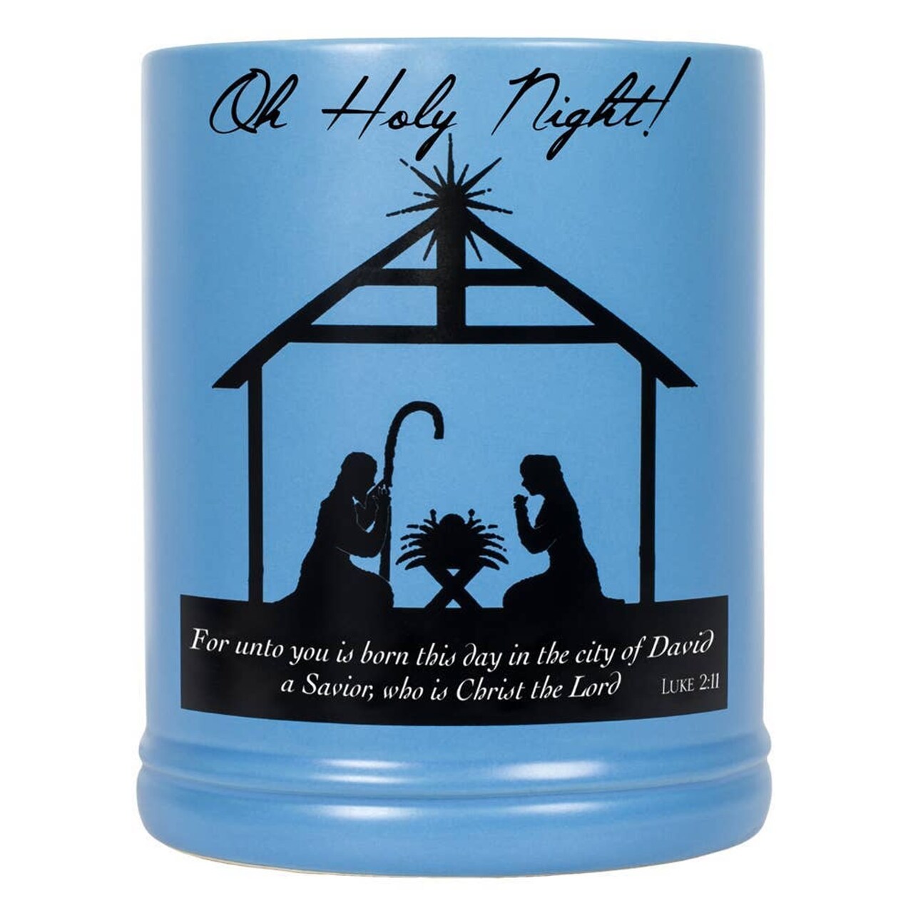 Edge Collection - 5" x 5" x 6" - Blue - Inspirational Jar Candle Warmer - 1 Piece